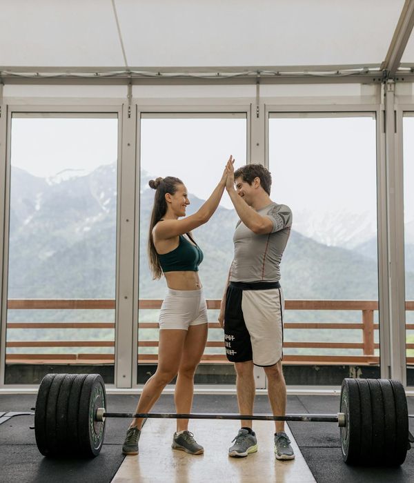 Woman feeling energetic and happy during a light cardio workout.